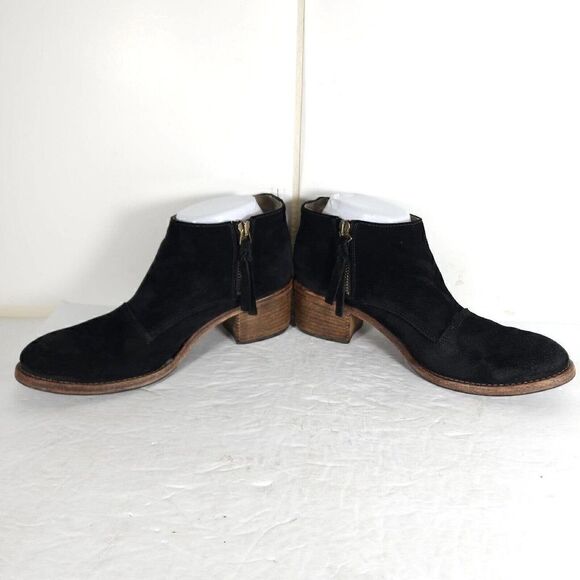 Alberto Fermani Women's Capricia US6,5-7 EU 37,5 Black Suede Ankle Boots Booties - Picture 5 of 12